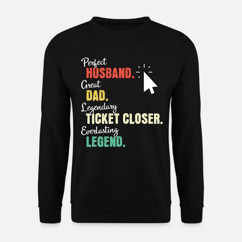 IT Ticket Papa - Unisex Pullover - Schwarz