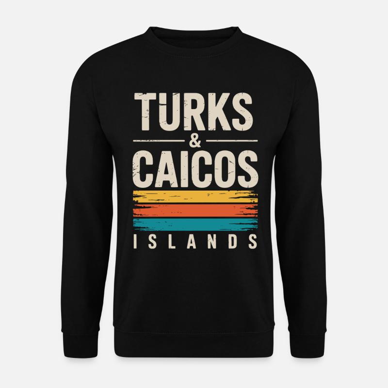Turks- und Caicosinseln - Unisex Pullover - Schwarz