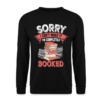 Humour Livre et Lecture Noire et Rose - Sweat-shirt Unisexe - noir - Devant - Alina (178cm) & Michal (187cm)