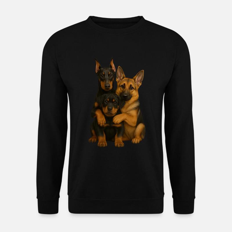 Hund Hunde Süße Hunde - Unisex Pullover - Schwarz