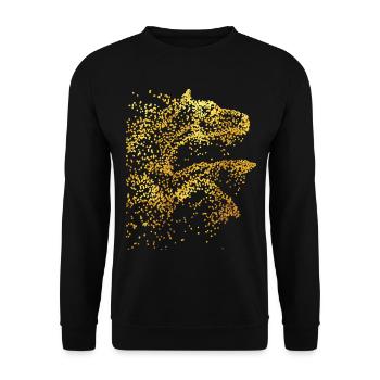 Rider - Riding School - Horse - Vaulting Horses - Unisex Sweatshirt - black - Front - Alina (178cm) & Michal (187cm)