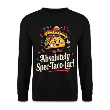 Tacos Mexicain Cuisine Taco Lover - Sweat-shirt Unisexe - noir - Devant - Alina (178cm) & Michal (187cm)
