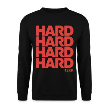 Hardtekk Tekke East Germany - Unisex Sweatshirt - black - Front - Alina (178cm) & Michal (187cm)