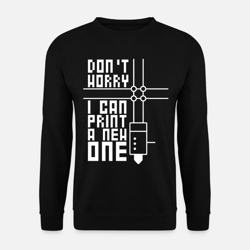 3D-Drucken 3D-Filament-3D-Drucker - Unisex Pullover - Schwarz