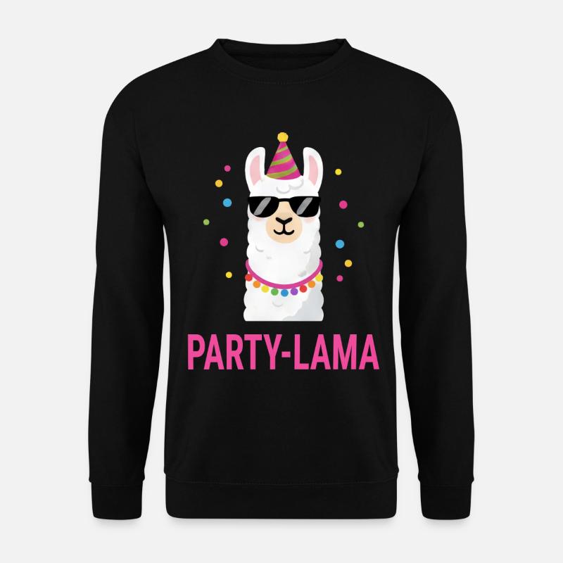Lama Kostüm Fasching Karneval Gruppe Damen Herren - Unisex Pullover - Schwarz