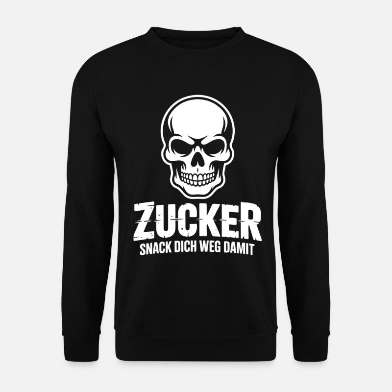 Sugar Skull Snack Design - Unisex Sweatshirt - black