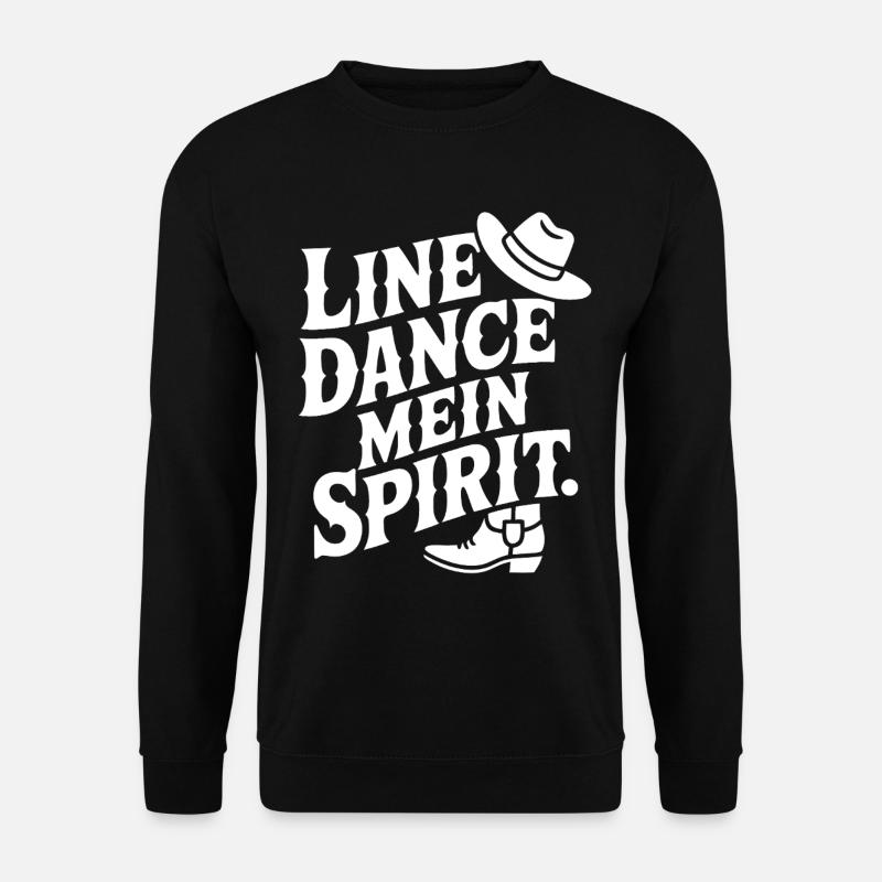 Line Dance Mein Spirit - Unisex Pullover - Schwarz