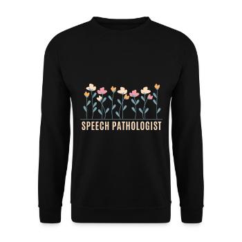 Speech Pathologist - Unisex Sweatshirt - black - Front - Alina (178cm) & Michal (187cm)