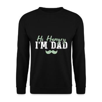 Salut affamé, je suis papa - Sweat-shirt Unisexe - noir - Devant - Alina (178cm) & Michal (187cm)