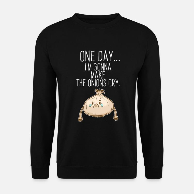 Onion vegetable crybaby gift idea - Unisex Sweatshirt - black
