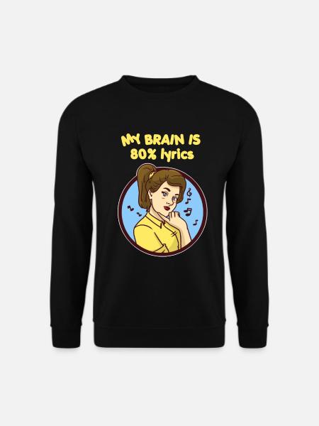 Musik Liebhaber Nerd Ohrwurm Leben Geschenkidee - Unisex Pullover - Schwarz