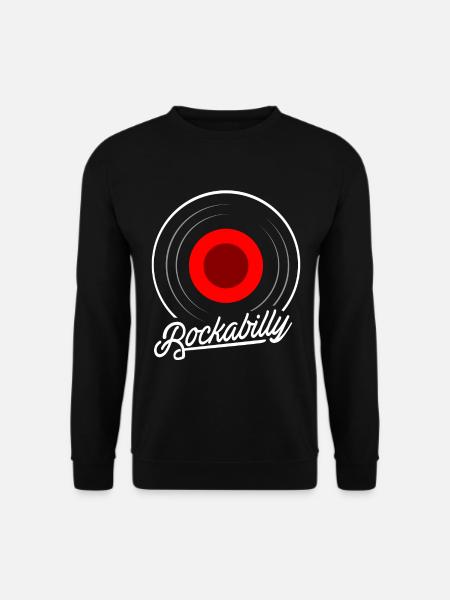 Altes westliches Rockabilly Musikergeschenk - Unisex Pullover - Schwarz