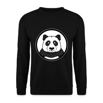 Cadeau d'ours en peluche Panda Panda Bear - Sweat-shirt Unisexe - noir - Devant - Alina (178cm) & Michal (187cm)