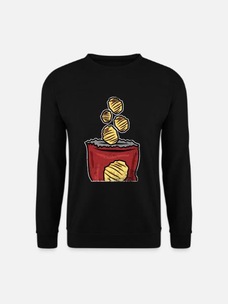 Crisps Bristish Chips Gift - Unisex Sweatshirt - black