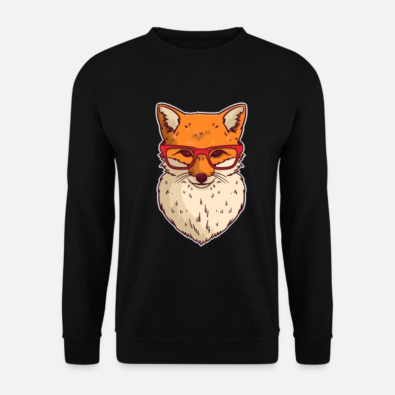 Nerd fox - Unisex Sweatshirt - black