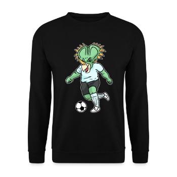 Triceratops de football - Sweat-shirt Unisexe - noir - Devant - Alina (178cm) & Michal (187cm)