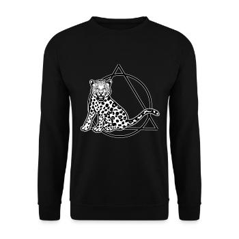 Faune guépard - Sweat-shirt Unisexe - noir - Devant - Alina (178cm) & Michal (187cm)