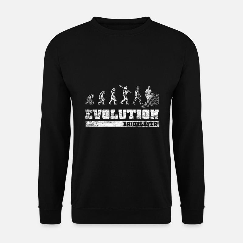 Dachdecker Entwicklung Maurer Arbeiter Geschenk - Unisex Pullover - Schwarz