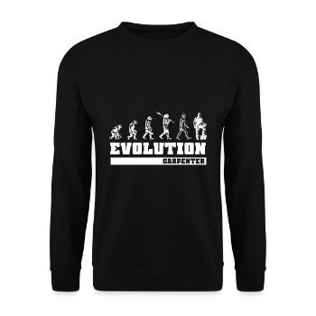 Schreiner Zimmermann Evolution - Unisex Pullover - Schwarz - Vorne - Alina (178cm) & Michal (187cm)