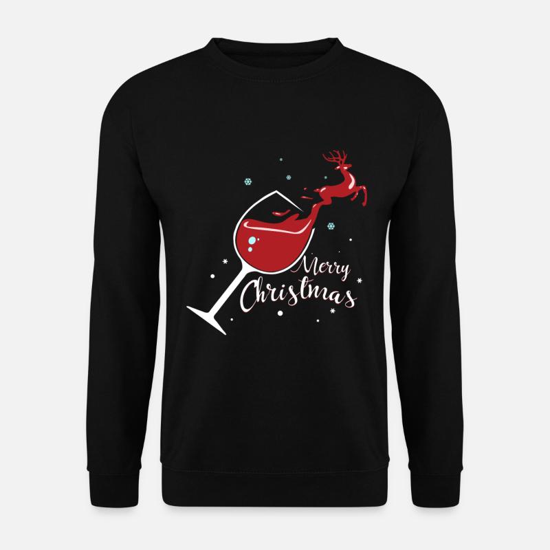 Vin de noel - Sweat-shirt Unisexe - noir