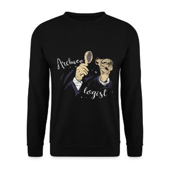 Archeologist science archeology job gift - Unisex Sweatshirt - black - Front - Alina (178cm) & Michal (187cm)