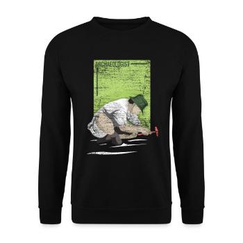 Archaeologist science archeology history - Unisex Sweatshirt - black - Front - Alina (178cm) & Michal (187cm)
