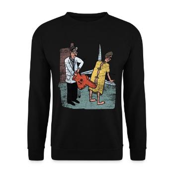 Urologue Urologie Voie urinaire Femme Médecin Cadeau - Sweat-shirt Unisexe - noir - Devant - Alina (178cm) & Michal (187cm)