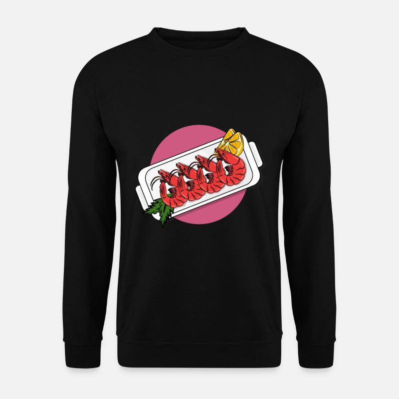 shrimp - Unisex Sweatshirt - black