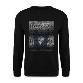 Kendo Japanese martial arts bamboo sword gift - Unisex Sweatshirt - black - Front - Alina (178cm) & Michal (187cm)