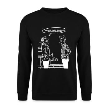 Urologist urology doctor - Unisex Sweatshirt - black - Front - Alina (178cm) & Michal (187cm)
