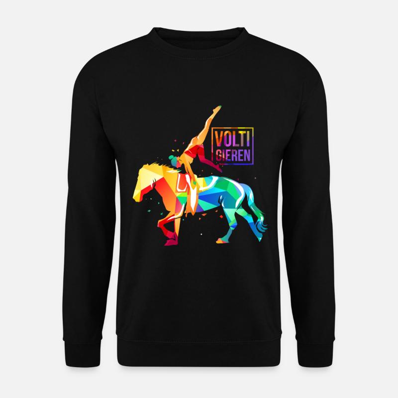 Voltigieren Pferd - Unisex Pullover - Schwarz