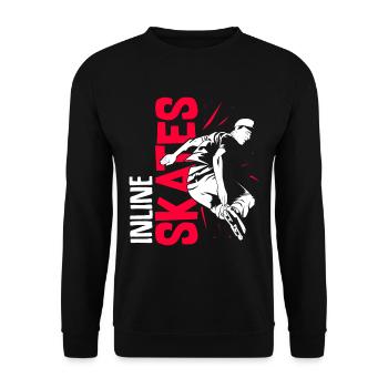 Patins à roulettes - Sweat-shirt Unisexe - noir - Devant - Alina (178cm) & Michal (187cm)