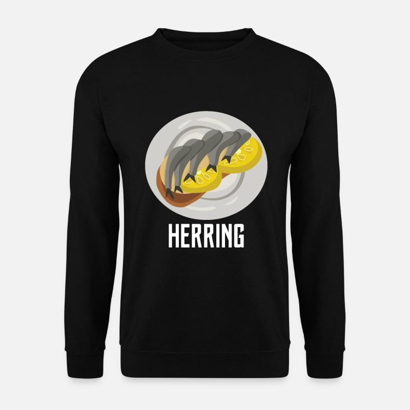 Hering Speisefische - Unisex Pullover - Schwarz