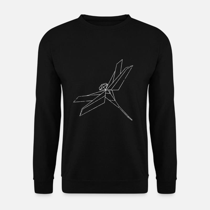 Insecte diagonale de libellule - Sweat-shirt Unisexe - noir