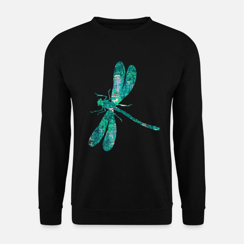 Aile de jardin libellule - Sweat-shirt Unisexe - noir