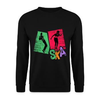 Cadeau de musique ska - Sweat-shirt Unisexe - noir - Devant - Alina (178cm) & Michal (187cm)