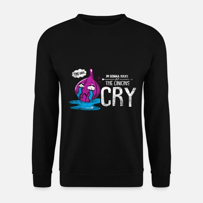 Zwiebel Gemüse Heulsuse Geschenkidee - Unisex Pullover - Schwarz