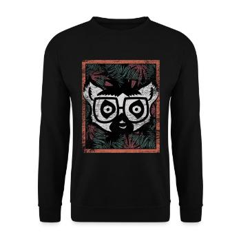 Lemur Madagascar gift - Sweat-shirt Unisexe - noir - Devant - Alina (178cm) & Michal (187cm)