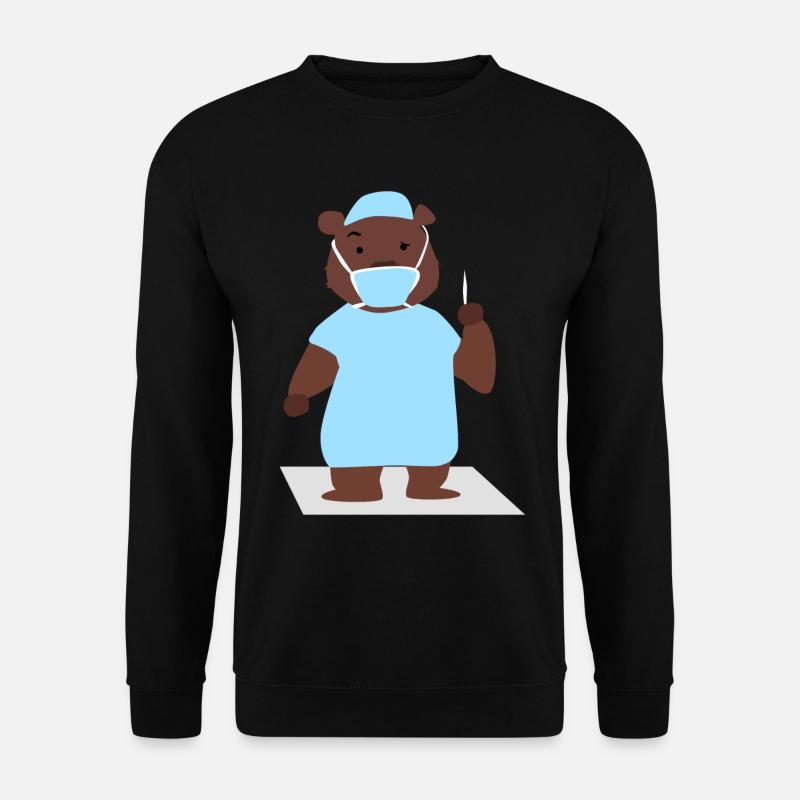 Bär Chirurg - Unisex Pullover - Schwarz