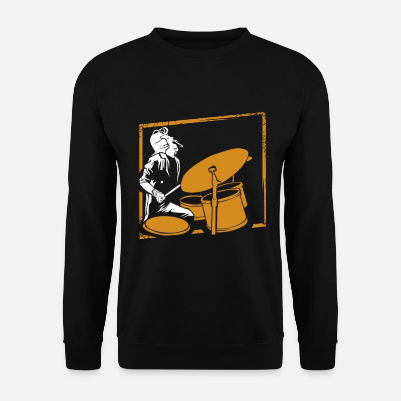 Drums music gift - Unisex Sweatshirt - black