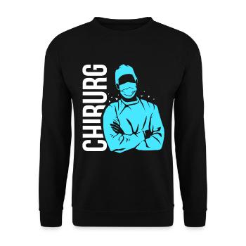 Cadeau chirurgien - Sweat-shirt Unisexe - noir - Devant - Alina (178cm) & Michal (187cm)