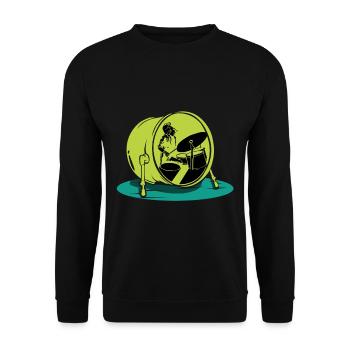 Musique de tambour - Sweat-shirt Unisexe - noir - Devant - Alina (178cm) & Michal (187cm)