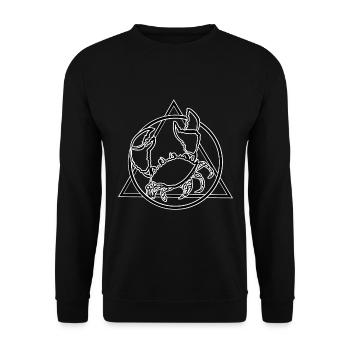 crab - Unisex Sweatshirt - black - Front - Alina (178cm) & Michal (187cm)
