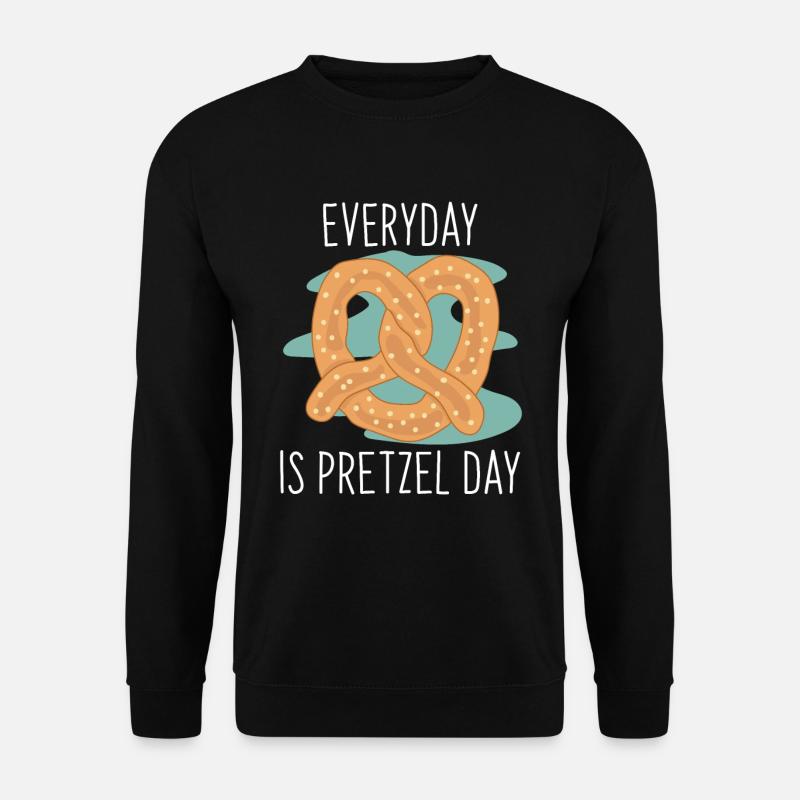 Brezel Schokolade Geschenk - Unisex Pullover - Schwarz