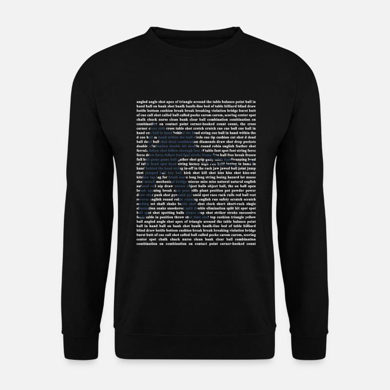 Billard Taschenbillard - Unisex Pullover - Schwarz