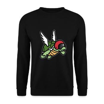 tortue - Sweat-shirt Unisexe - noir - Devant - Alina (178cm) & Michal (187cm)