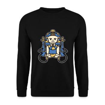 Cadeau de dieu pharaon - Sweat-shirt Unisexe - noir - Devant - Alina (178cm) & Michal (187cm)