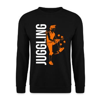 Cadeau de balle de jonglage - Sweat-shirt Unisexe - noir - Devant - Alina (178cm) & Michal (187cm)