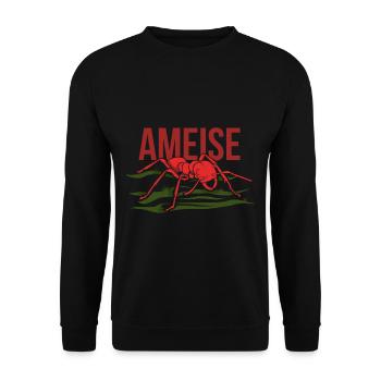 Ameisen Insekt Kolonie - Unisex Pullover - Schwarz - Vorne - Alina (178cm) & Michal (187cm)