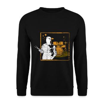 Batterie batterie batteur - Sweat-shirt Unisexe - noir - Devant - Alina (178cm) & Michal (187cm)
